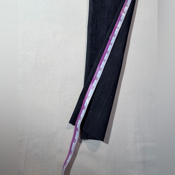 ST JOHN Dark Indigo Cotton Blend Denim Pants Sz 0 Made in USA Career Minimalist - Picture 7 of 7